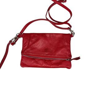 Red Leather Crossbody Bag